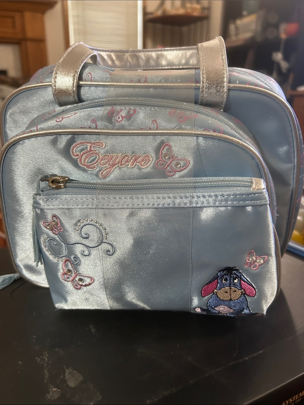 Eeyore Light Blue Women's makeup bags set of 3 from Disney shopping